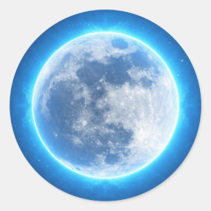 Autocollants imaginaire pleine lune