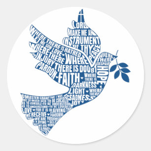 Autocollants : Instruments de paix (St Francis)