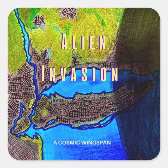 Autocollants "Invasion Alien" de A Cosmic Wingspan (Devant)