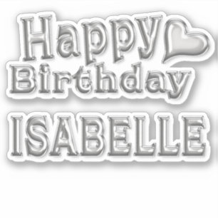 Autocollants Isabelle Happy Birthday