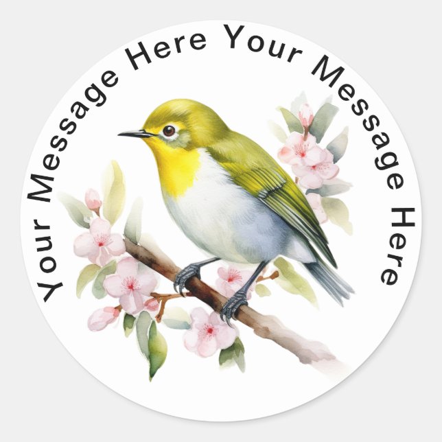 Autocollants japonais White Eye (Devant)