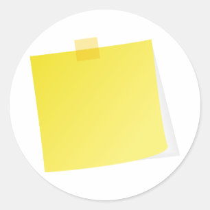 Autocollants jaunes de note de post-it