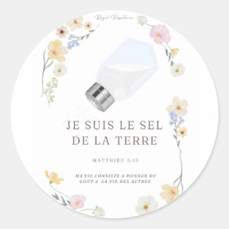 Autocollants  "Je suis le sel de la Terre"