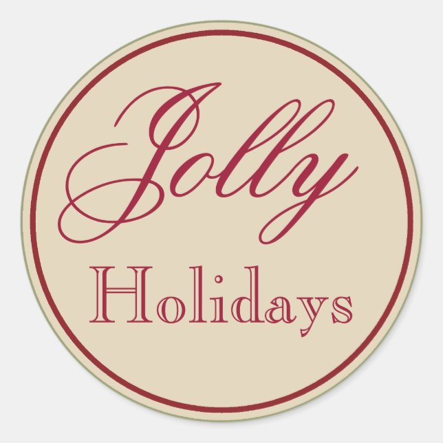 Autocollants Jolly Holiday Vintage (Devant)