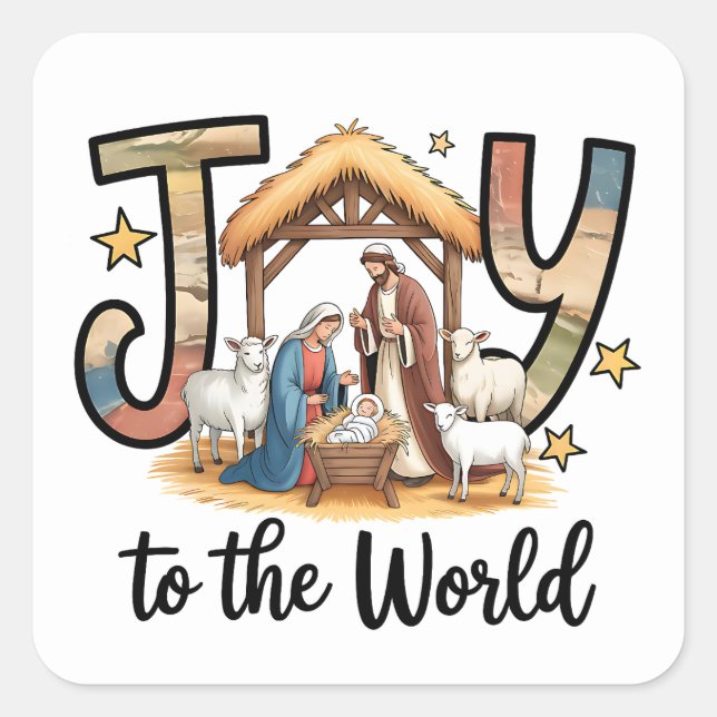 Autocollants Joy To World (Devant)