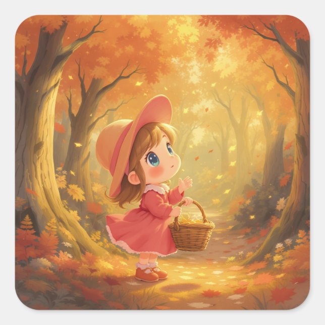 Autocollants Kawaii d'automne (Devant)