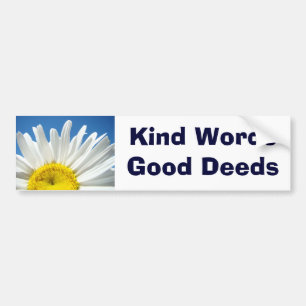 Autocollants Kind Words Good Deeds Fleur de Pâquer