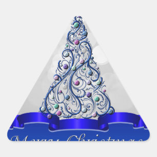 Autocollants - le cobalt tourbillonne arbre