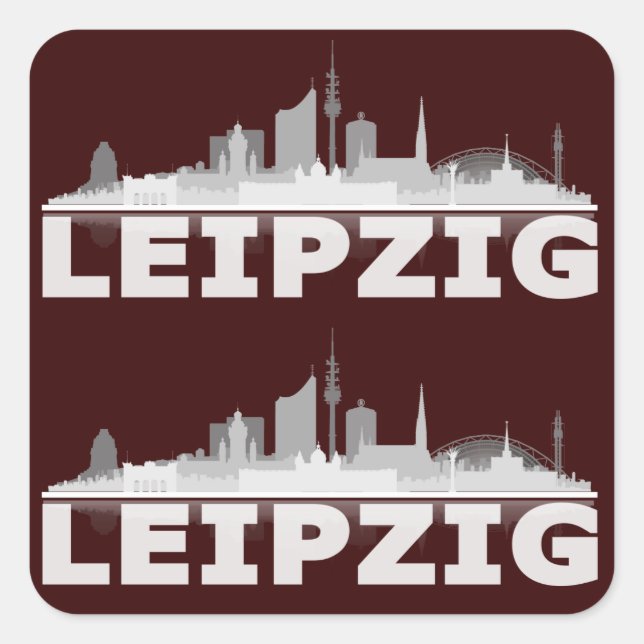 Autocollants Leipzig City Skyline (Devant)