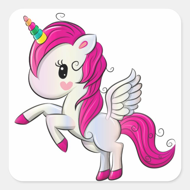 Autocollants Licorne - Cadeaux de Fête (Devant)