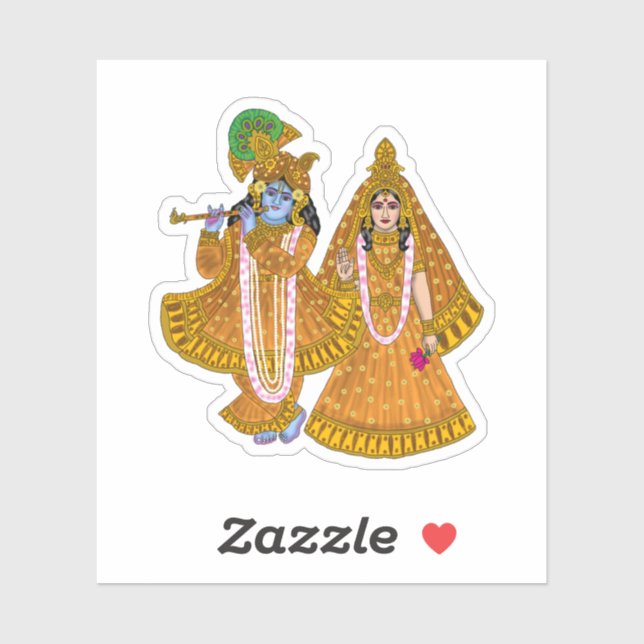 Autocollants Lord Krishna (Feuille)