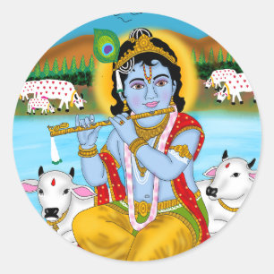 Autocollants Lord Krishna