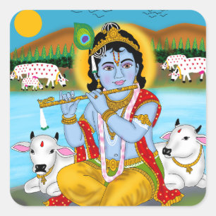 Autocollants Lord Krishna