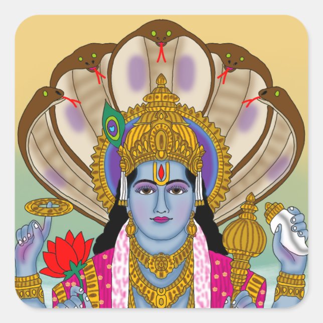 Autocollants Lord Vishnu (Devant)