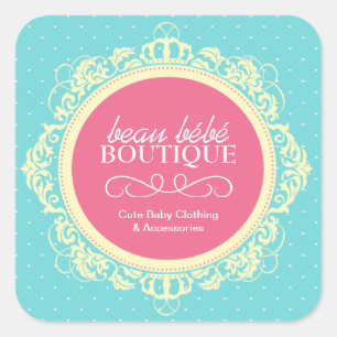 Autocollants lunatiques de boutique de bébé