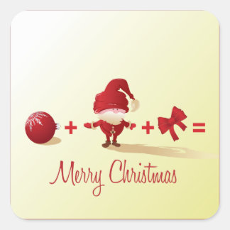 autocollants mathématiques de noël