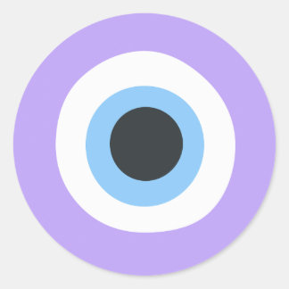 autocollants mauvais œil violet 🧿 ronds