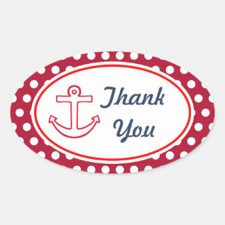 Autocollants Merci Anchor Dots