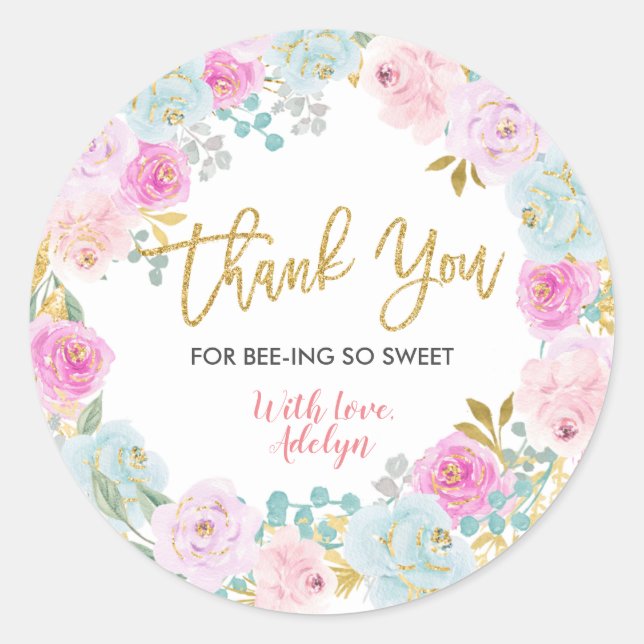 Autocollants Merci d'être là (Devant)