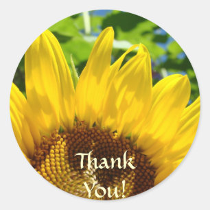 autocollants Merci ! tournesols Fleurs