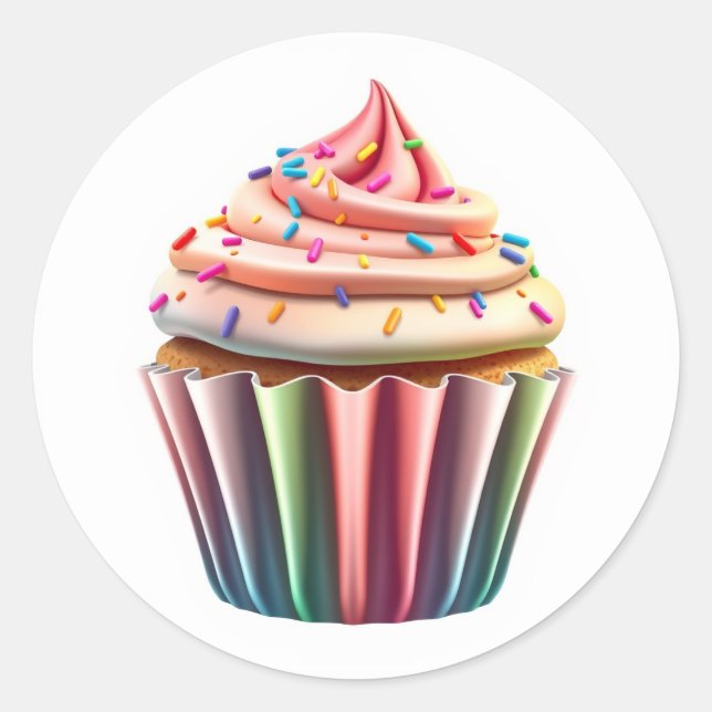 Autocollants Mignon Cupcake (Devant)
