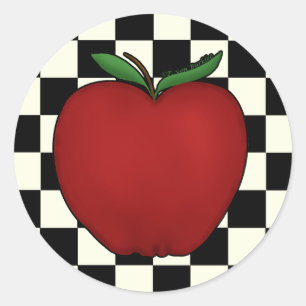 Autocollants mignons d'Apple