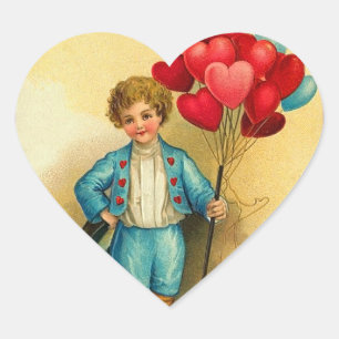 Autocollants mignons de coeur de Valentine