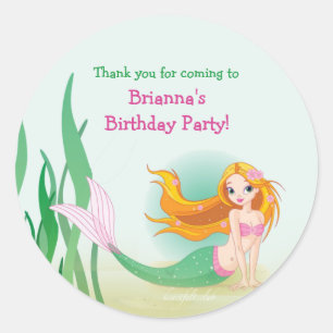 Autocollants mignons de sirène