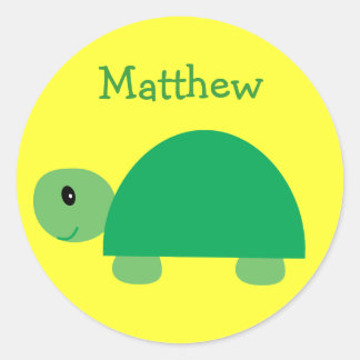 Autocollants mignons de tortue verte de Matthew´s