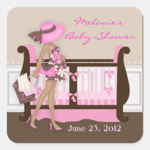 Autocollants modernes chics de baby shower de