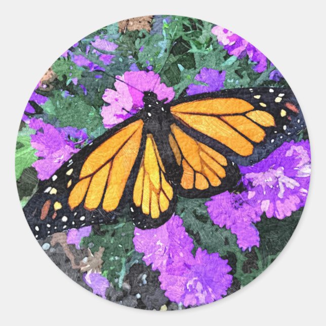 Autocollants Monarch & Asters (Devant)