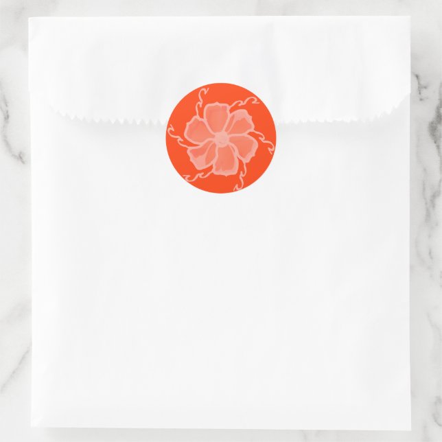Autocollants monochromes FTF en orange (Sac)