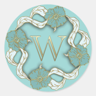 autocollants monogramme