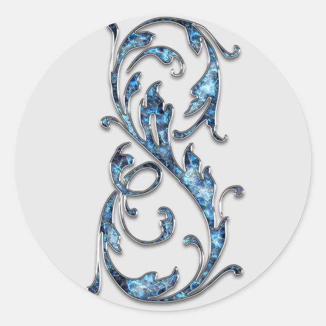 autocollants monogramme numéro 8 (Devant)