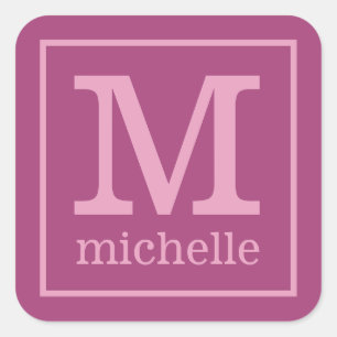 Autocollants Monogrammes et Nom personnalisés