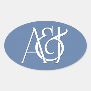 autocollants monogrammes personnalisés