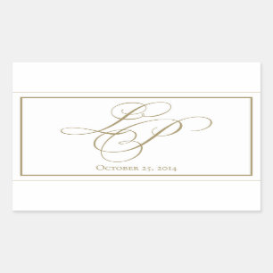 Autocollants monogrammes personnalisés