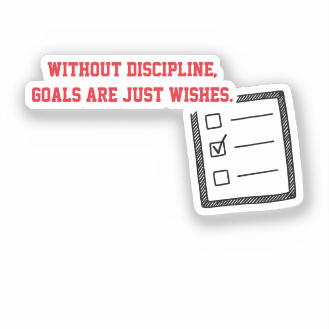 Autocollants Motivationnels "Discipline"  (Recto)