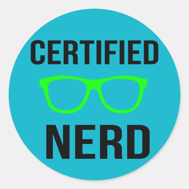 Autocollants Nerd certifiés (Devant)