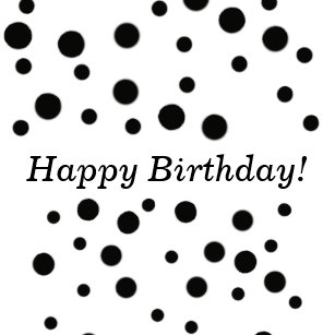 Autocollants Stickers Joyeux Anniversaire Noir Et Blanc Zazzle Fr