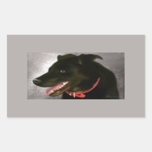 Autocollants noirs de Labrador
