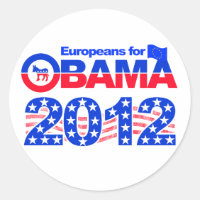 Autocollants OBAMA 2012