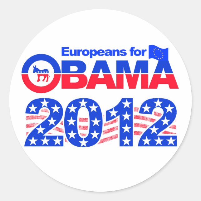 Autocollants OBAMA 2012 (Devant)