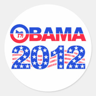 Autocollants OBAMA 2012
