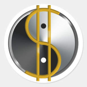 Autocollants objectiviste Yin/Yang