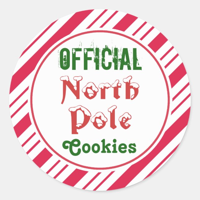 Autocollants officiels de cookies du pôle Nord (Devant)