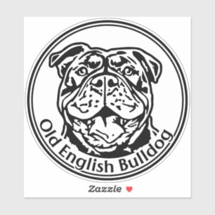 autocollants Old english Bulldog