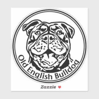 autocollants Old english Bulldog