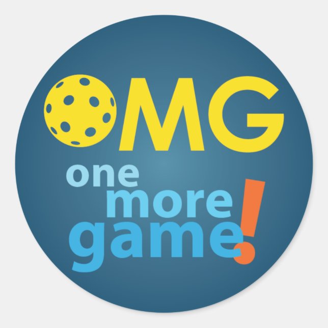 Autocollants OMG pickleball (Devant)