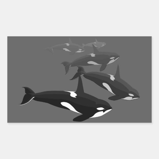 Autocollants Orca Whale Killer Whale Art Stickers (Devant)